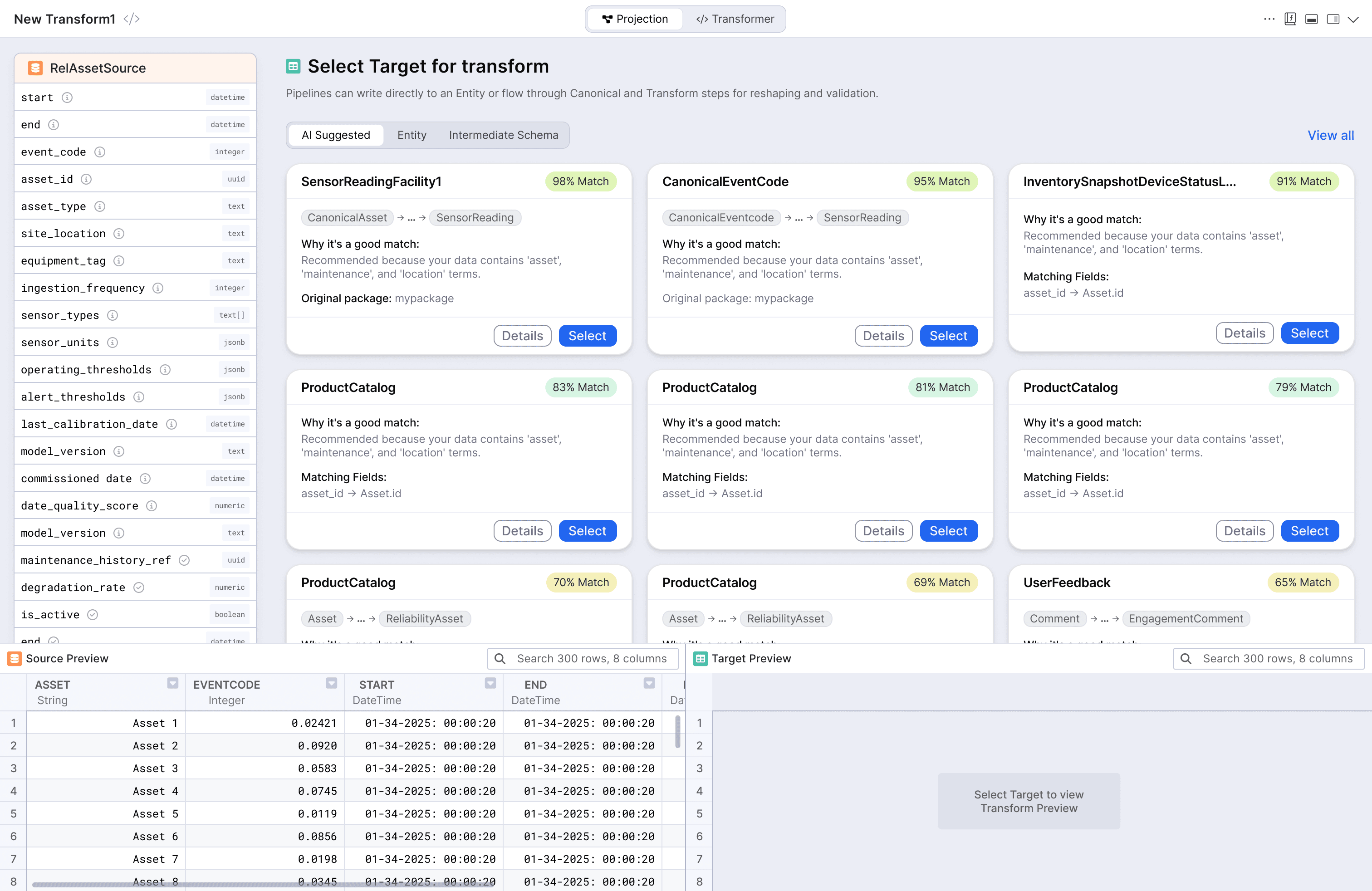 Transform Select Target